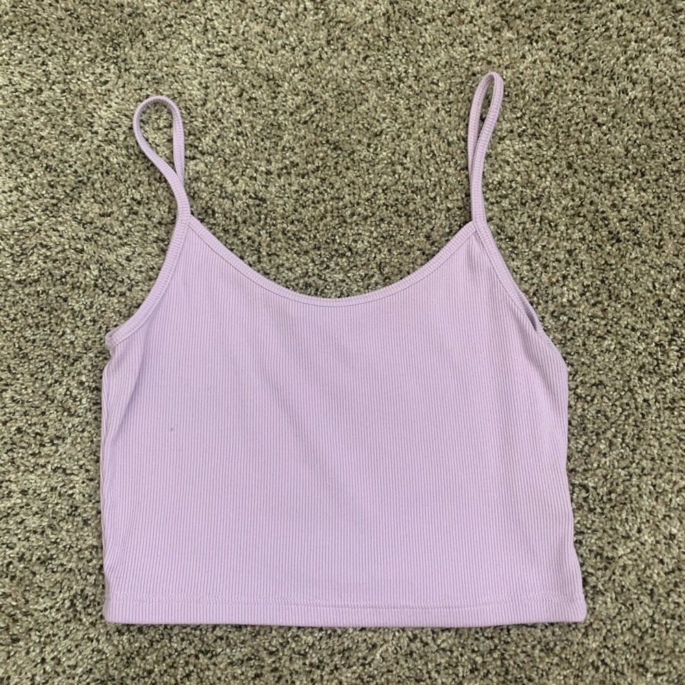 Brandy Melville lavender cropped tank